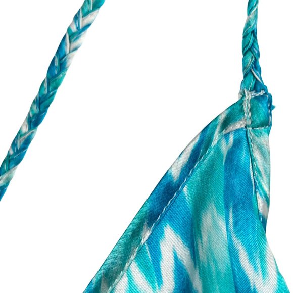 Paloma Blue Capri Printed 100% Silk-Satin Camisole Size M NWOT - Picture 9 of 15